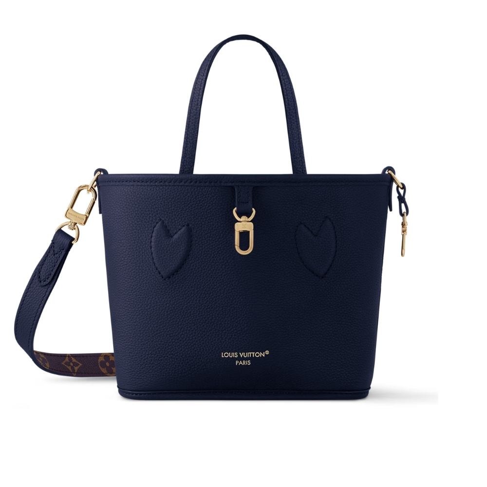 LOUIS VUITTON NEVERFULL BANDOULIÈRE INSIDE OUT BB MONOGRAM DARK BLUE 26CM