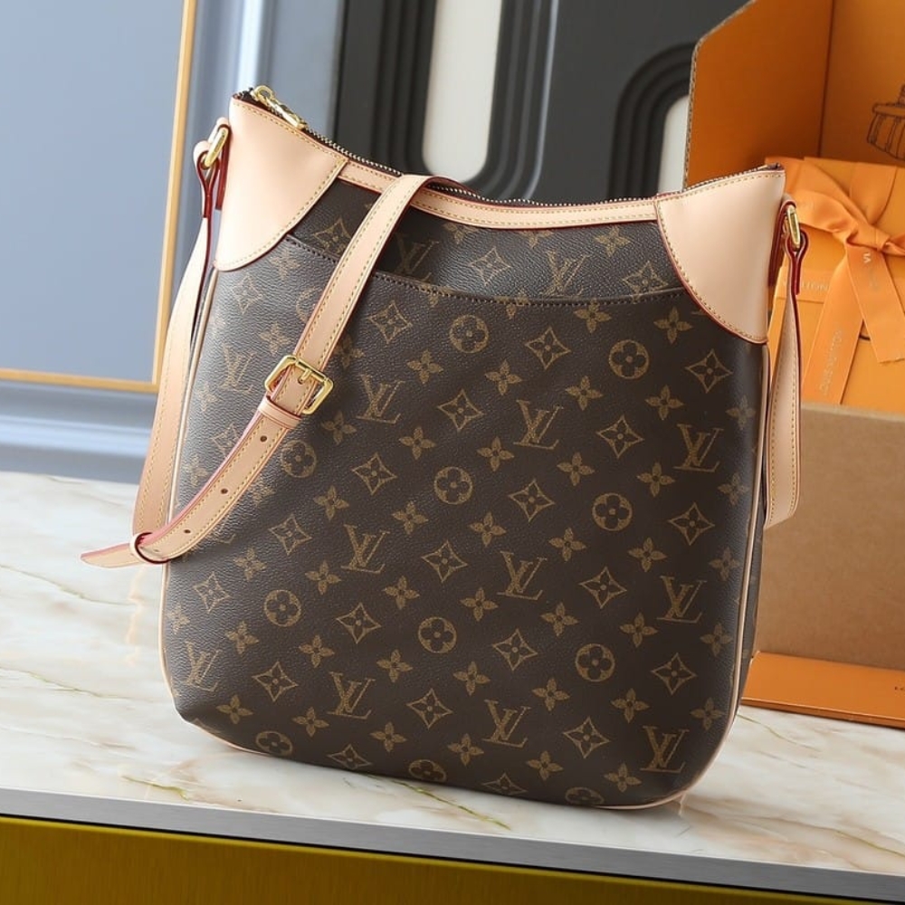 Alternative view of Louis Vuitton Odéon PM Monogram Canvas Shoulder Bag Brown 29cm M45353