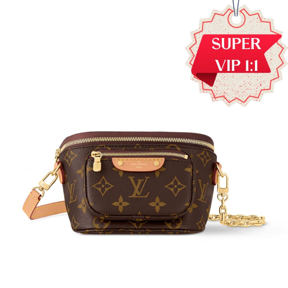 [SUPER VIP 1:1] LOUIS VUITTON MINI BUMBAG BAG MONOGRAM CANVAS 17CM M82335
