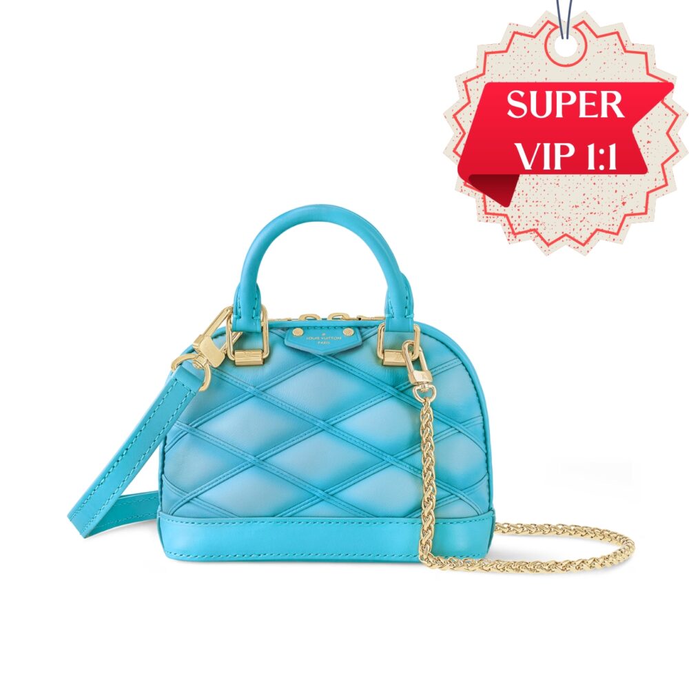 [SUPER VIP 1:1] LOUIS VUITTON NANO ALMA LAGOON BLUE 18CM M83049