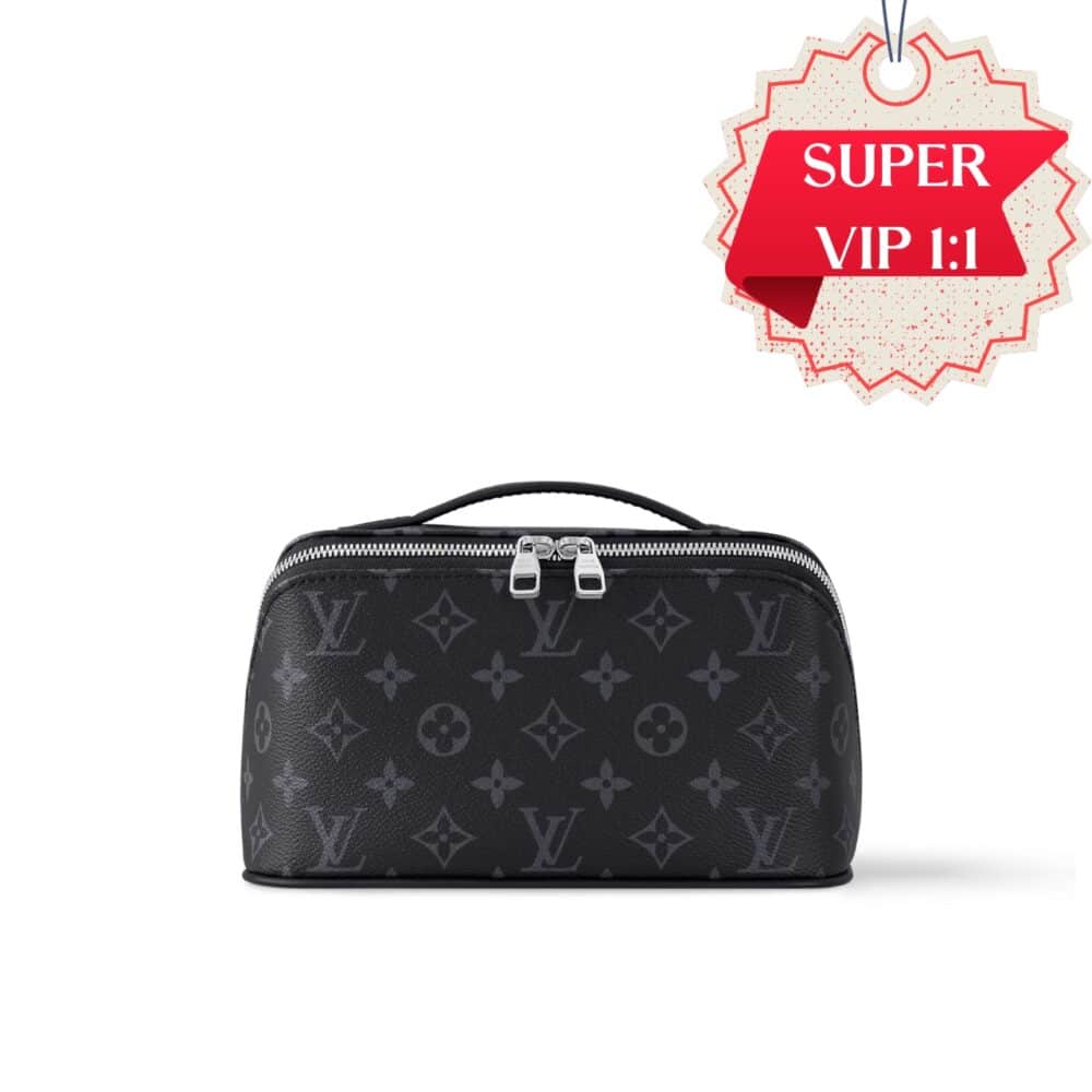 [SUPER VIP 1:1] LOUIS VUITTON TOILETRY BAG MONOGRAM ECLIPSE CANVAS BLACK 24CM M11508