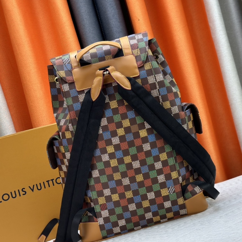 LOUIS VUITTON CHRISTOPHER MM BACKPACK MULTICOLOR 44CM N00163 - Image 4