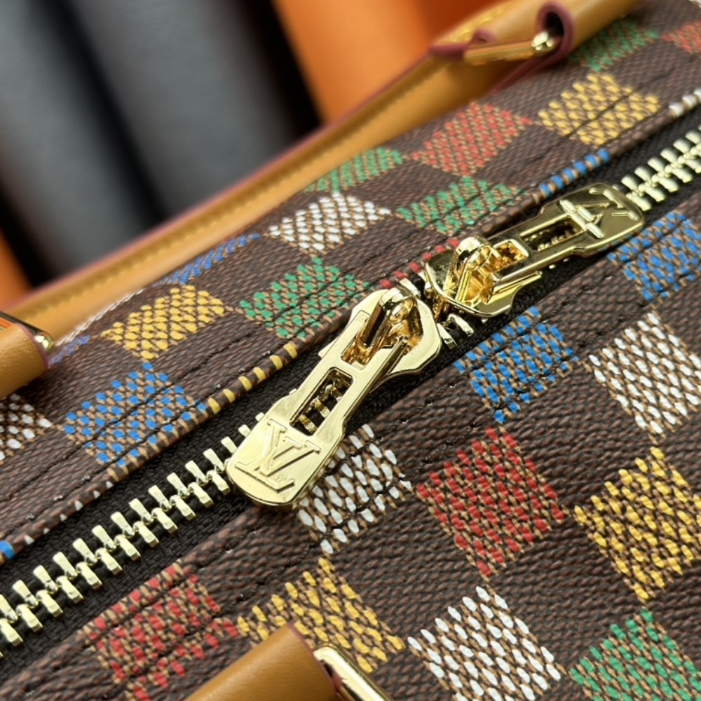 LOUIS VUITTON KEEPALL BANDOULIÈRE 50 LEATHER TRIM MUTICOLOR 50CM - Image 7