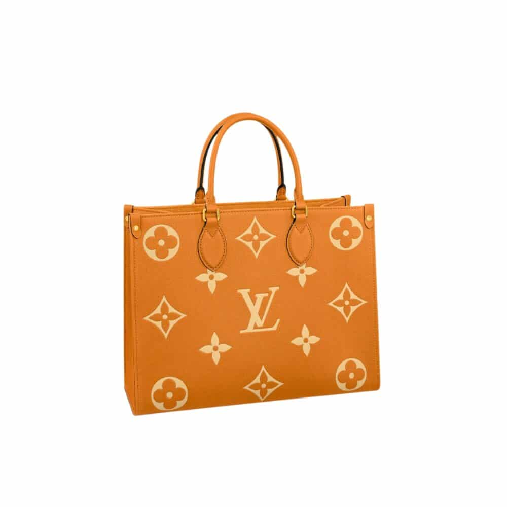 LOUIS VUITTON ONTHEGO MM BAG ORANGE 34CM