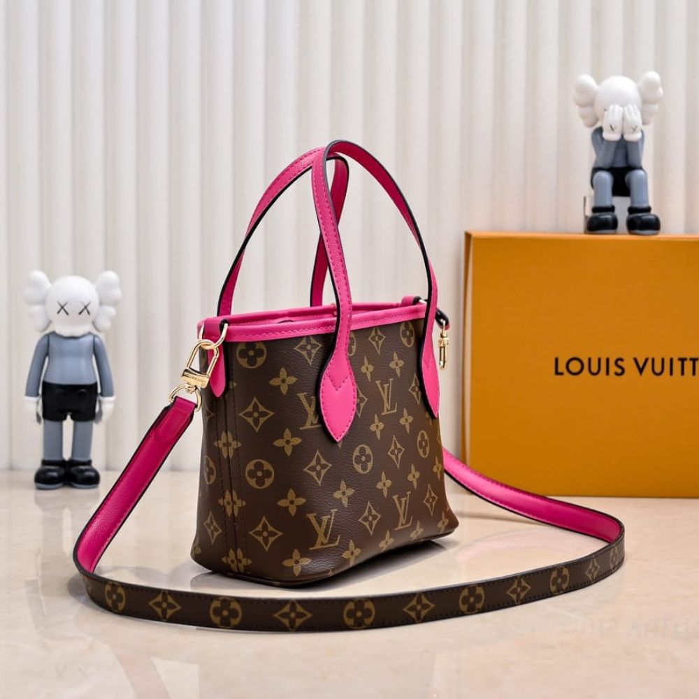 Louis Vuitton Neverfull Bandoulière Inside Out Bb Monogram Rose 20Cm M12106 - Image 3