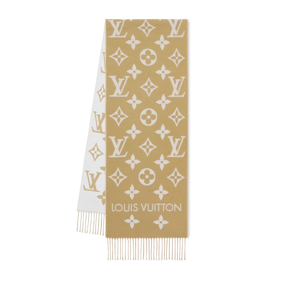LOUIS VUITTON LV ESSENTIAL SCARF BEIGE M77728