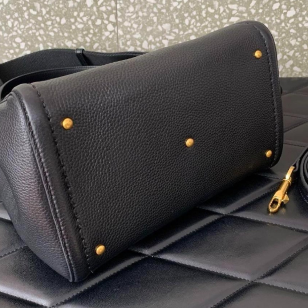 VALENTINO GARAVANI ALLTIME HANDBAG IN BLACK 26CM 5W2B0Q18IMZ 0NO - Image 4