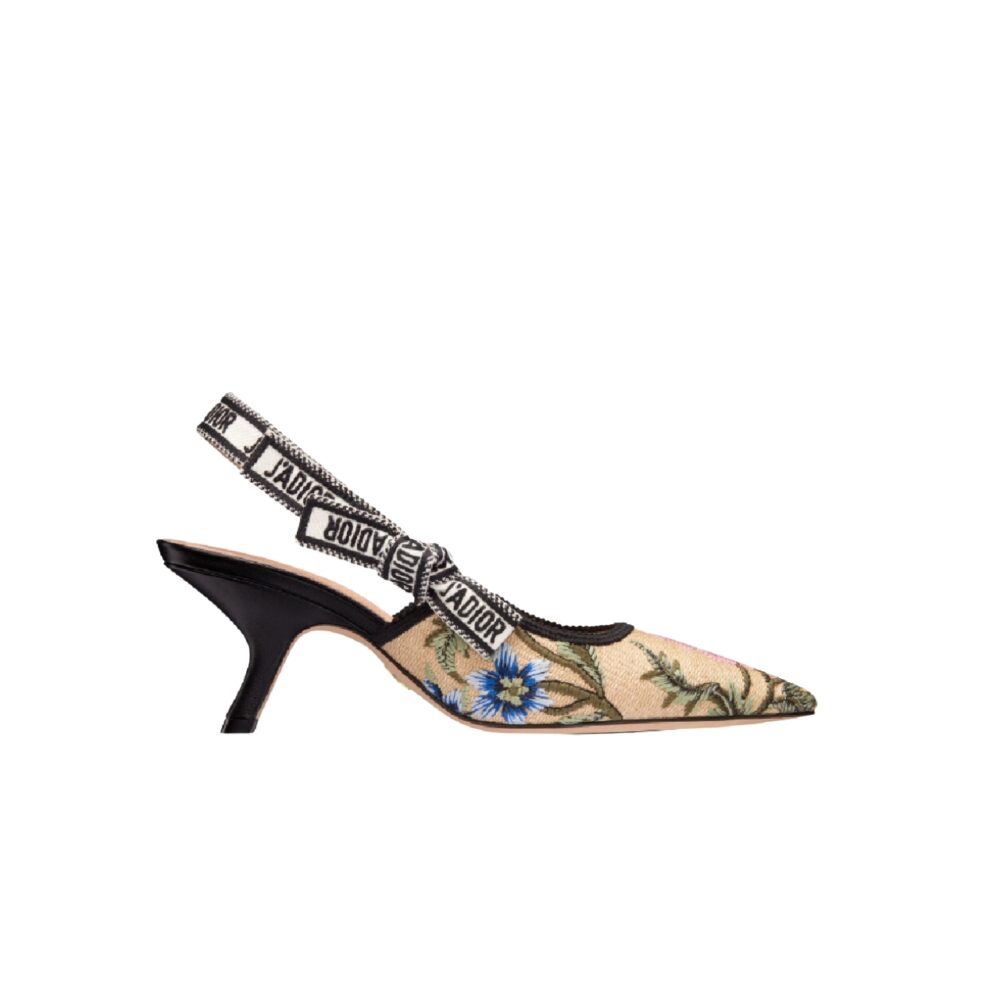 DIOR J'ADIOR SLINGBACK PUMP BEIGE MULTICOLOR