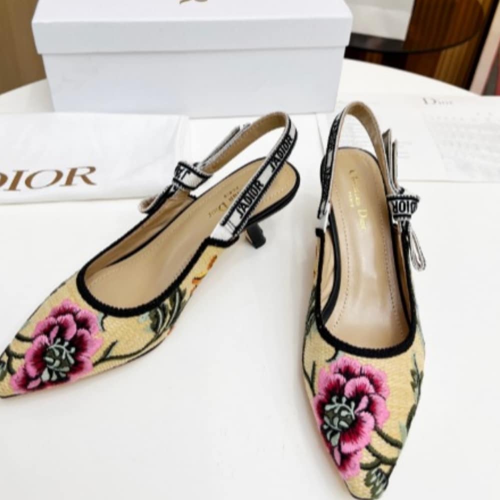 Alternative view of DIOR J'ADIOR SLINGBACK PUMP BEIGE MULTICOLOR