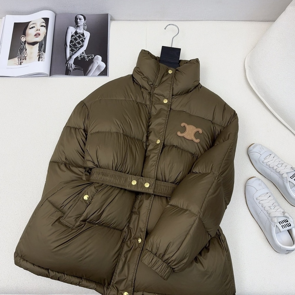 Alternative view of CELINE DOWN JACKET POLYESTER KAKI