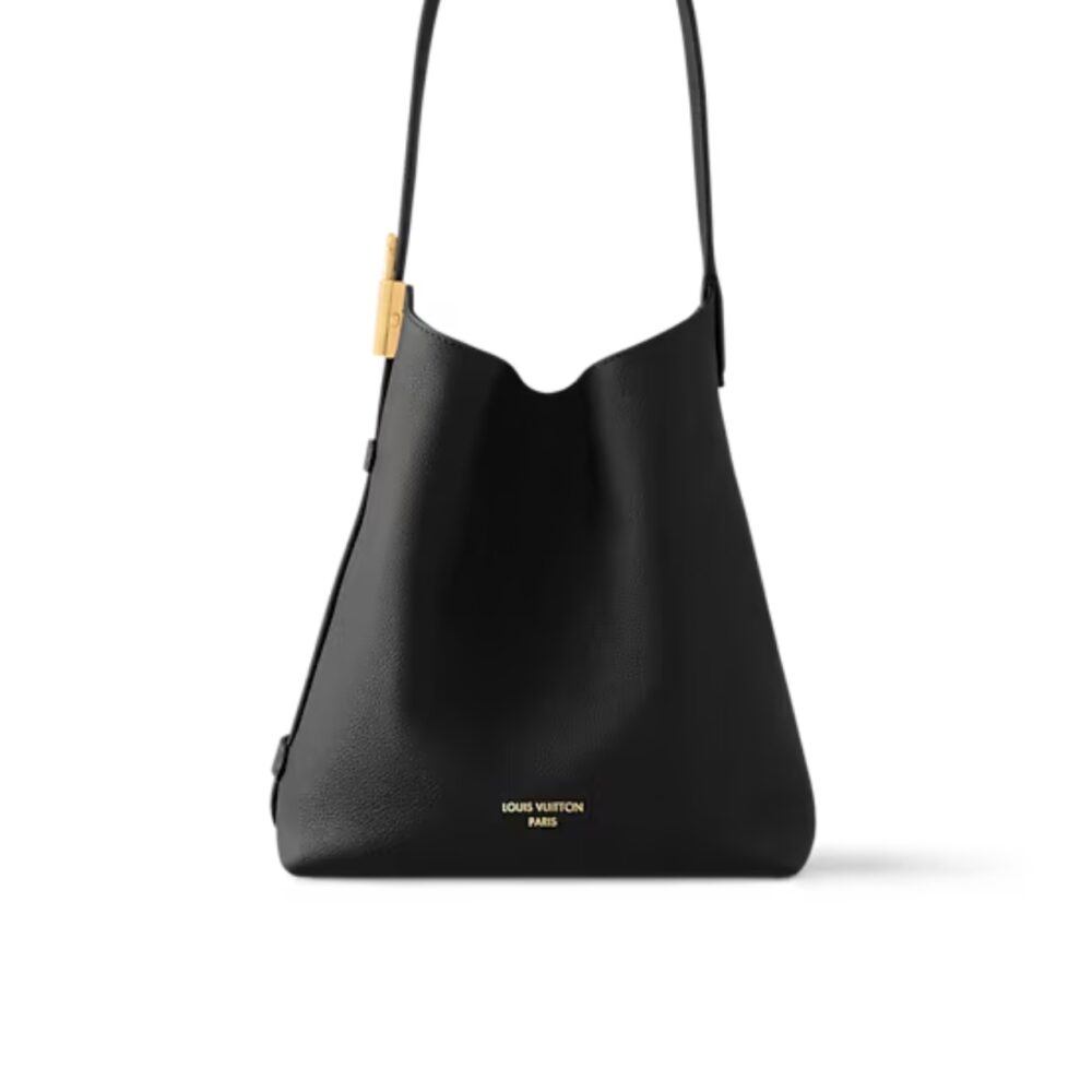 LOUIS VUITTON LOW KEY HOBO BAG MM IN CLAY BLACK 38CM M24856