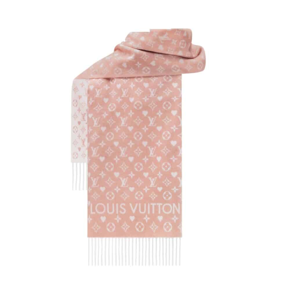 LOUIS VUITTON ECHARPE GAME ON SCARF PINK