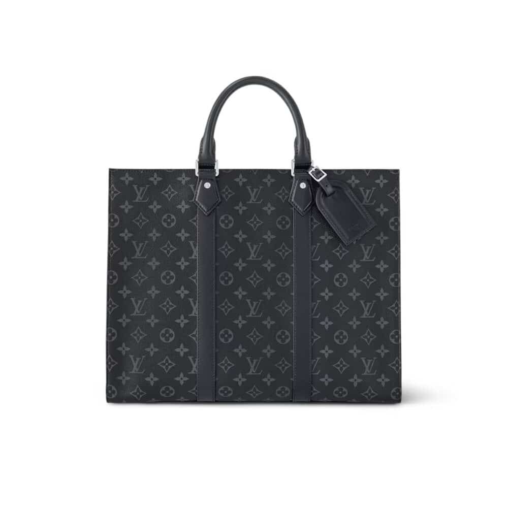 LOUIS VUITTON SAC PLAT HORIZONTAL ZIPPÉ ECLIPSE BLACK 31CM M45265