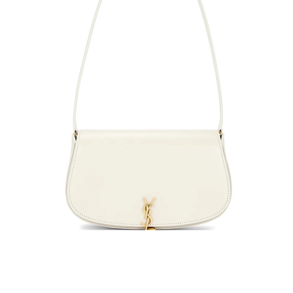 SAINT LAURENT MINI VOLTAIRE IN BOX WHITE 17CM