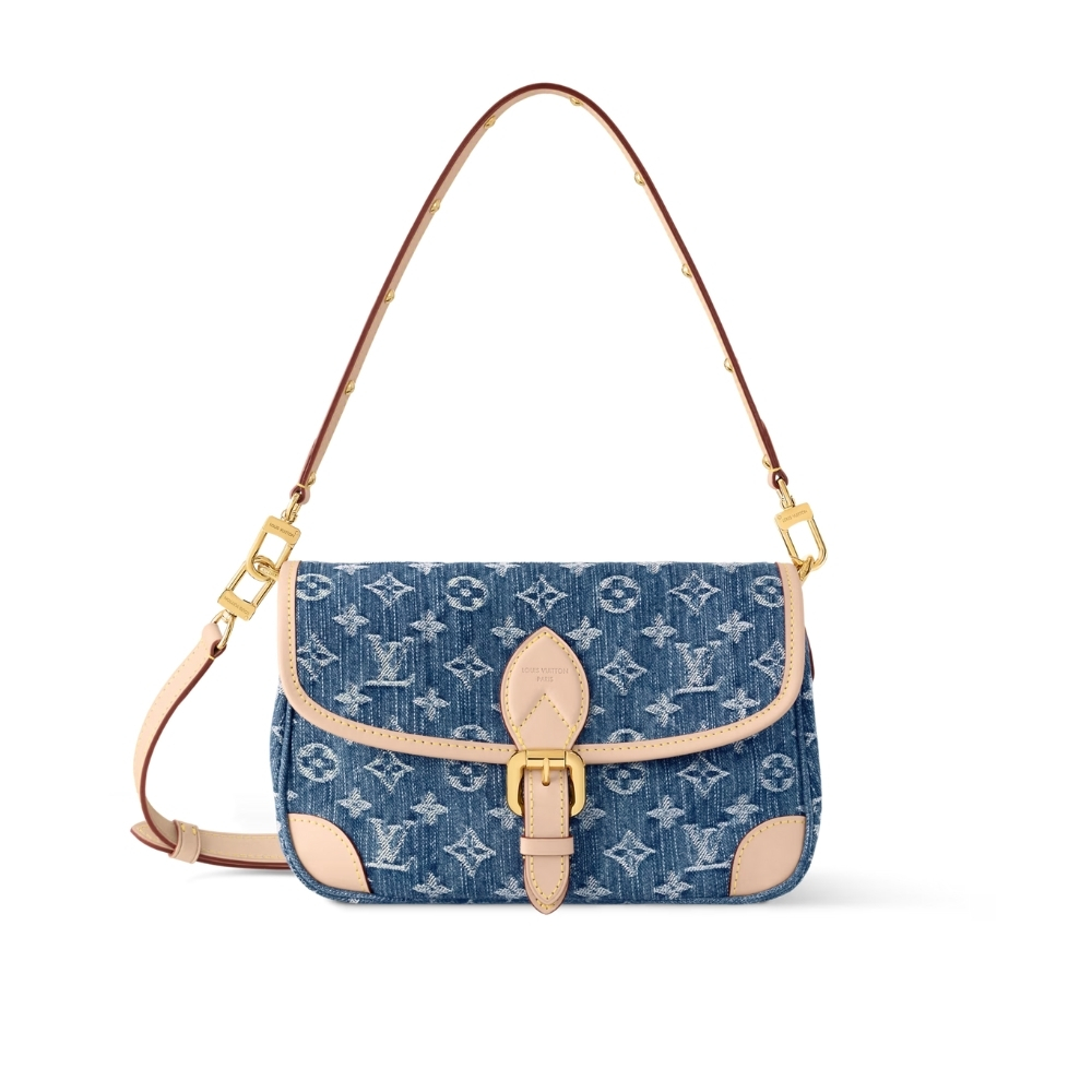 LOUIS VUITTON DIANE BAG DENIM BLUE 24CM M13070