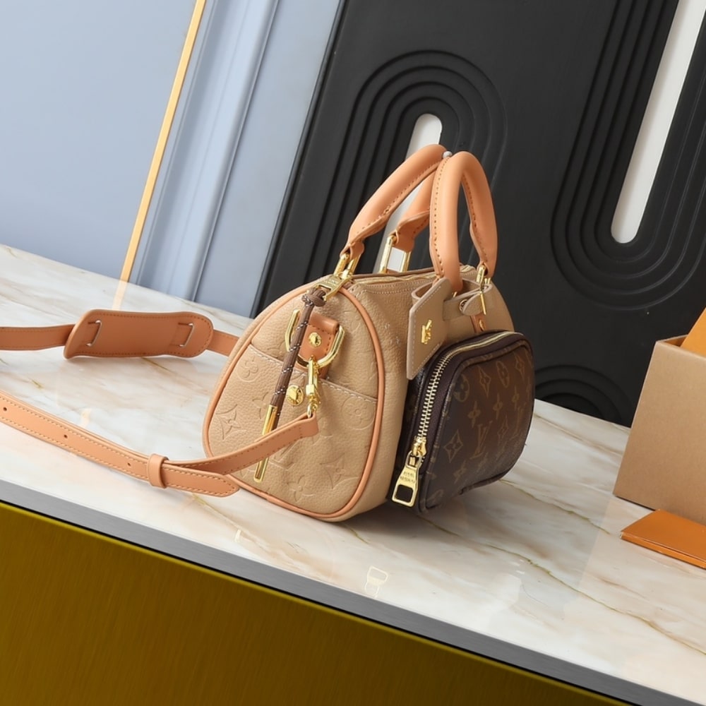 LOUIS VUITTON KEEPALL BANDOULIÈRE 25 BAG BEIGE 25CM M12627 - Image 6