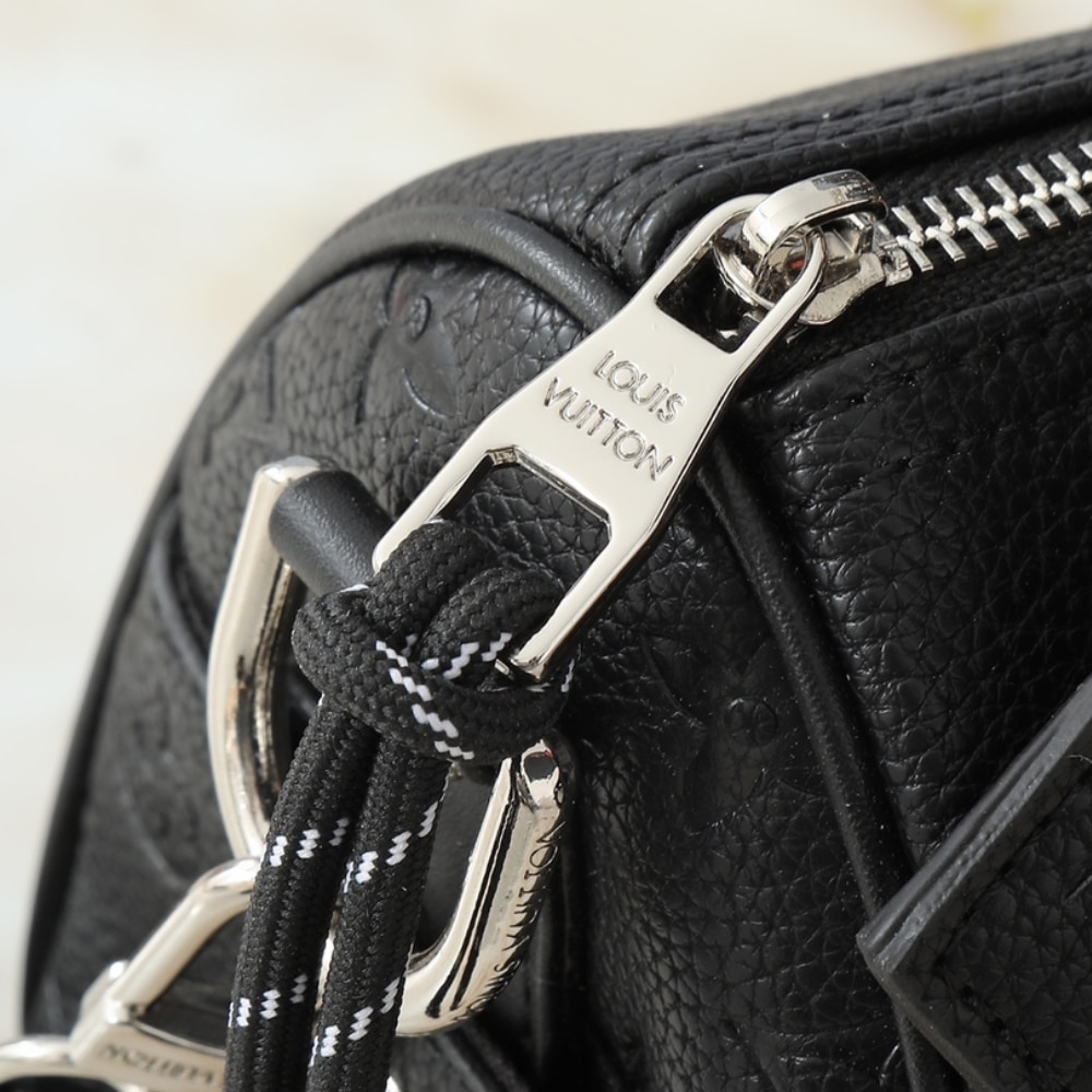 LOUIS VUITTON KEEPALL BANDOULIÈRE 25 BAG BLACK 25CM - Image 5