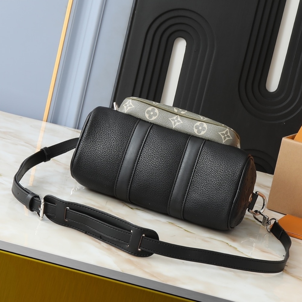 LOUIS VUITTON KEEPALL BANDOULIÈRE 25 BAG BLACK 25CM - Image 8