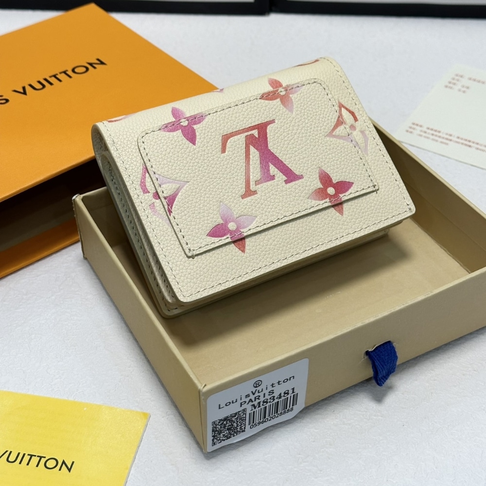 LOUIS VUITTON WALLET CLÉA MONOGRAM EMPREINTE BEGIE 11CM M83481 - Image 4