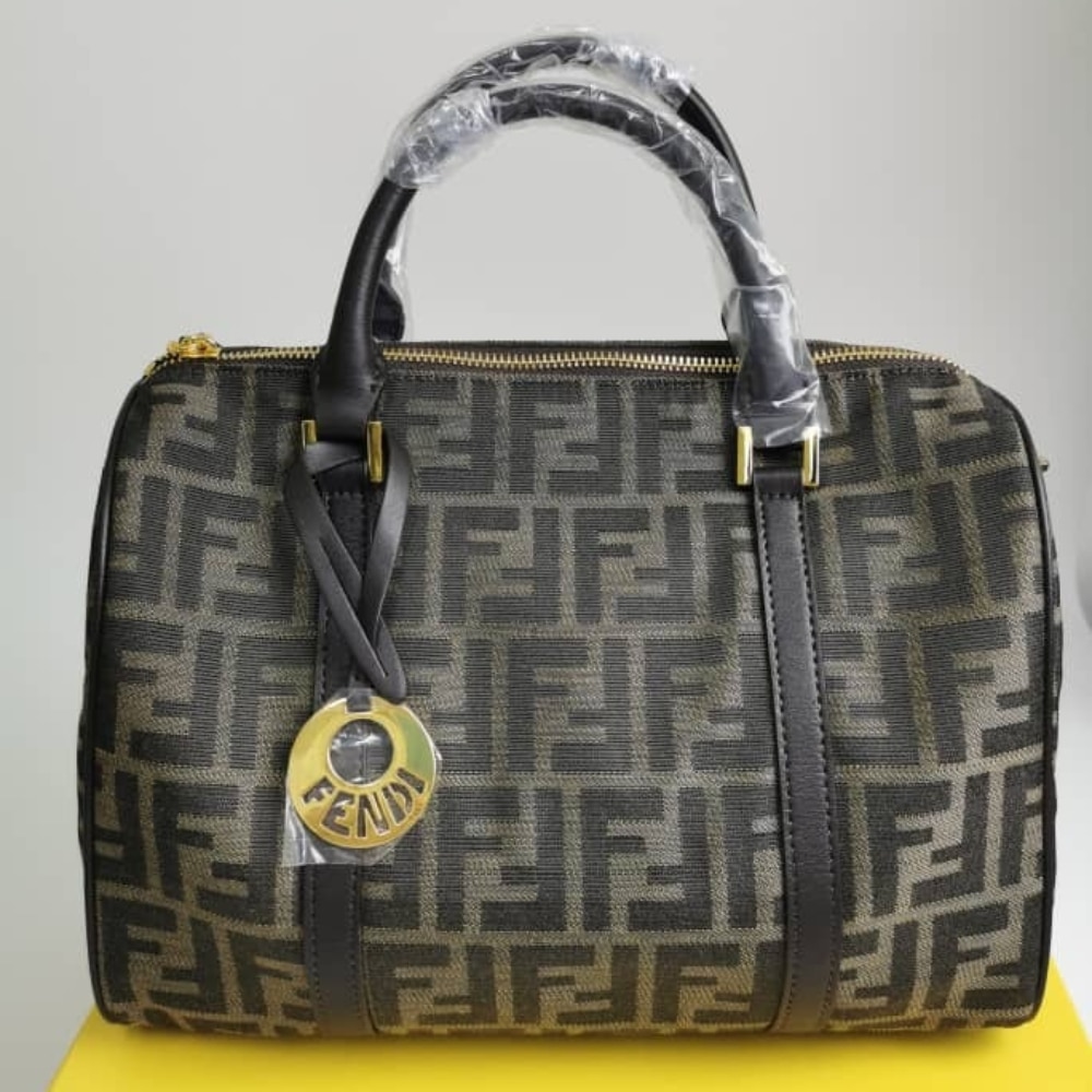 Alternative view of FENDI BAGS TOBACCO ZUCCA BLACK 30CM