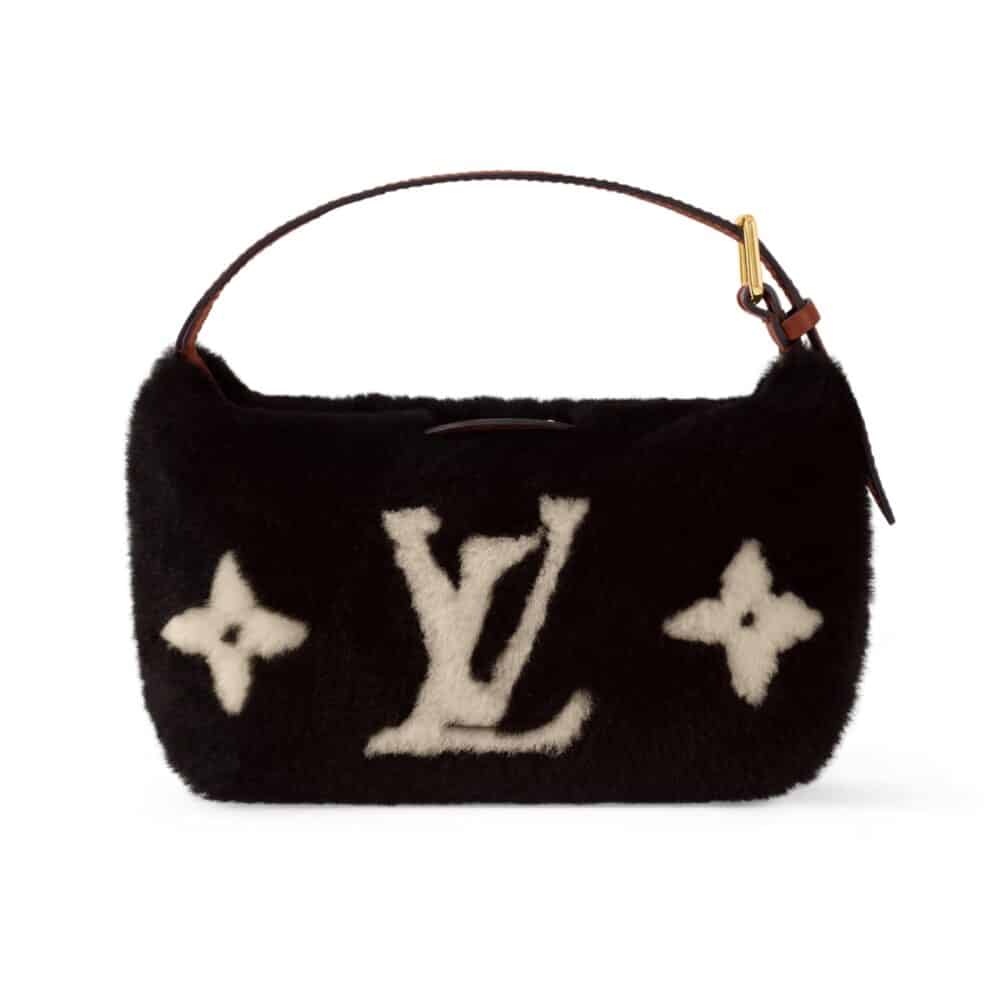 LOUIS VUITTON HILLS POCHETTE SHEARLING BLACK 18CM M11920