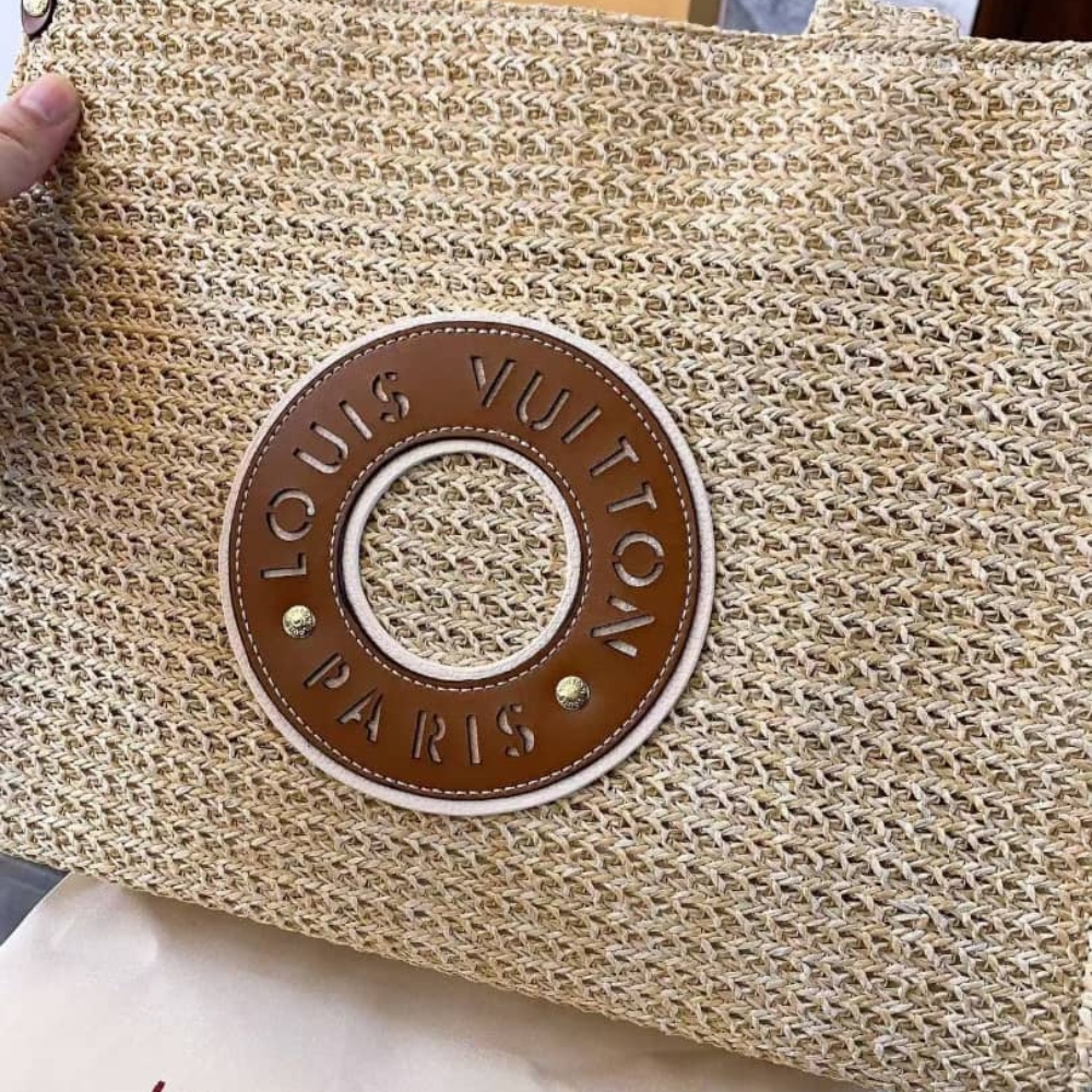 Louis Vuitton Onthego MM Natural Raffia Tan 37Cm M24723 - Image 5