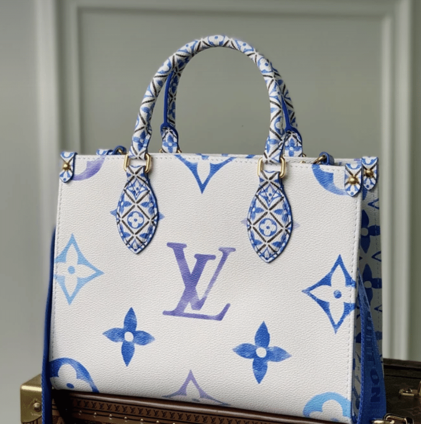 LOUIS VUITTON ONTHEGO PM BAG BLUE 28CM