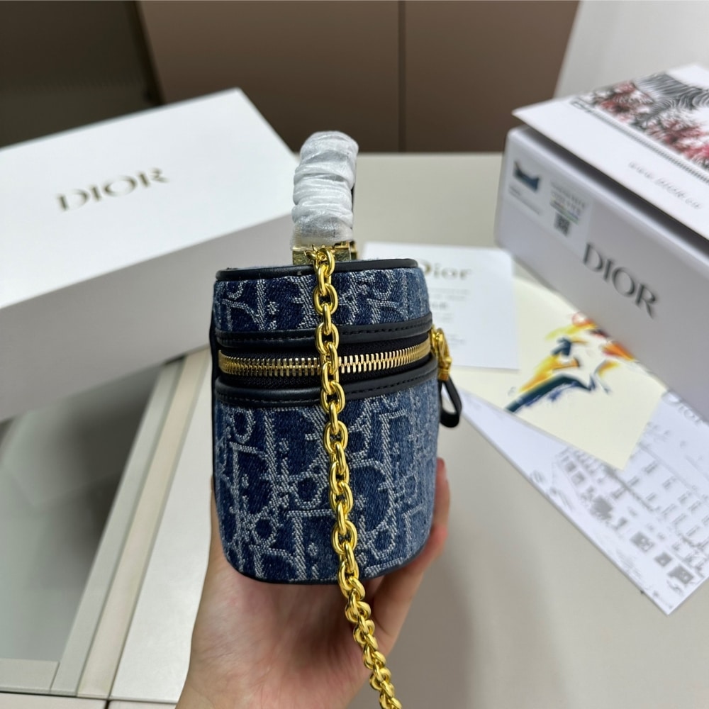 Alternative view of DIOR 30 MONTAIGNE MINI VANITY CASE BLUE DENIM 17CM S2332UDCE M49E