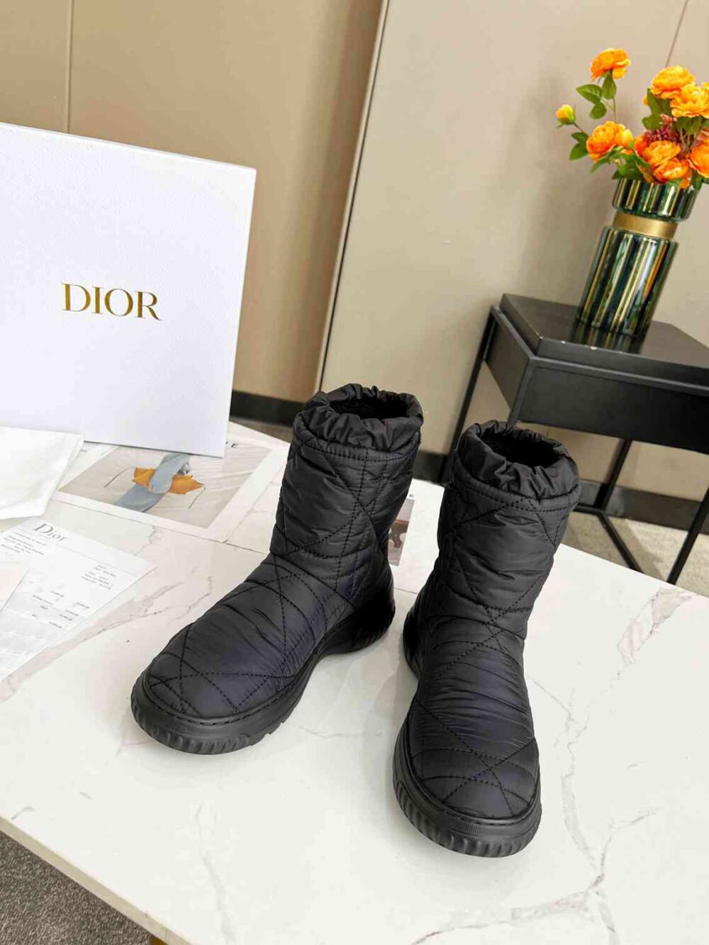 Alternative view of DIOR FROST ANKLE BOOT BLACK QUILTED NYLON BLACK