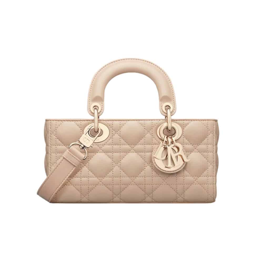 DIOR SMALL LADY D JOY BAG BEIGE 22CM