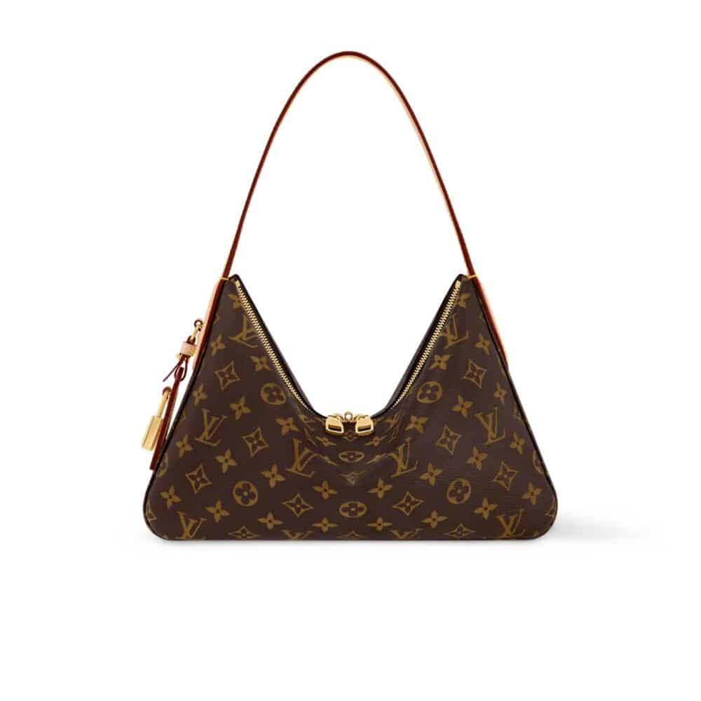 LOUIS VUITTON SLOUCHY PM BAG BROWN 33CM M11952