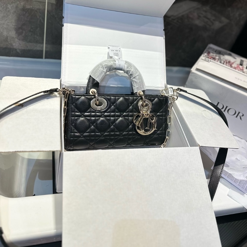 Alternative view of DIOR SMALL LADY D JOY BAG BLACK 22CM