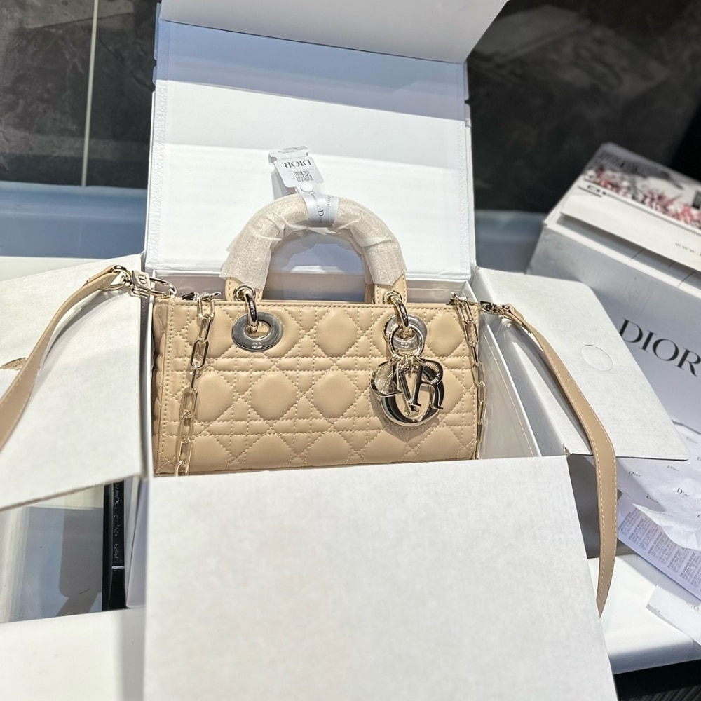 Alternative view of DIOR SMALL LADY D JOY BAG BEIGE 22CM