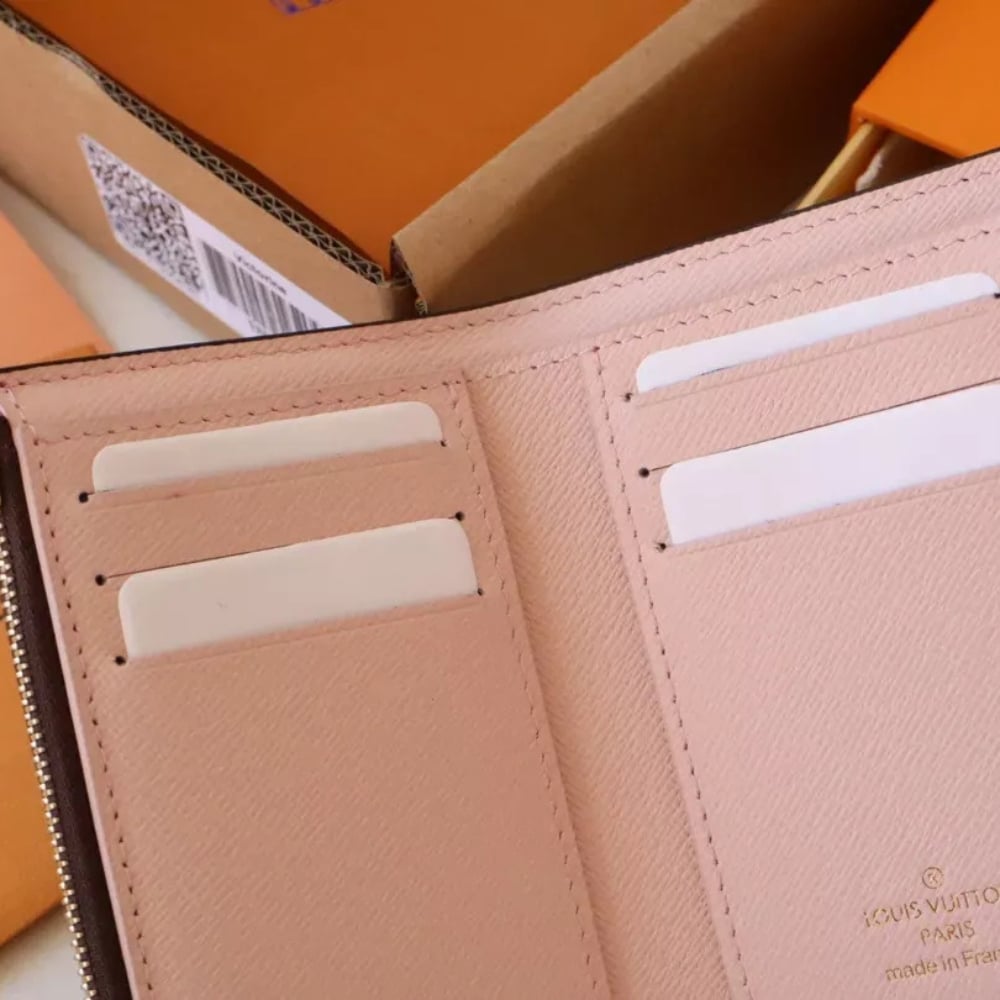 LOUIS VUITTON VICTORINE WALLET MONOGRAM ROSE BALLERINE 12CM M62360 - Image 8