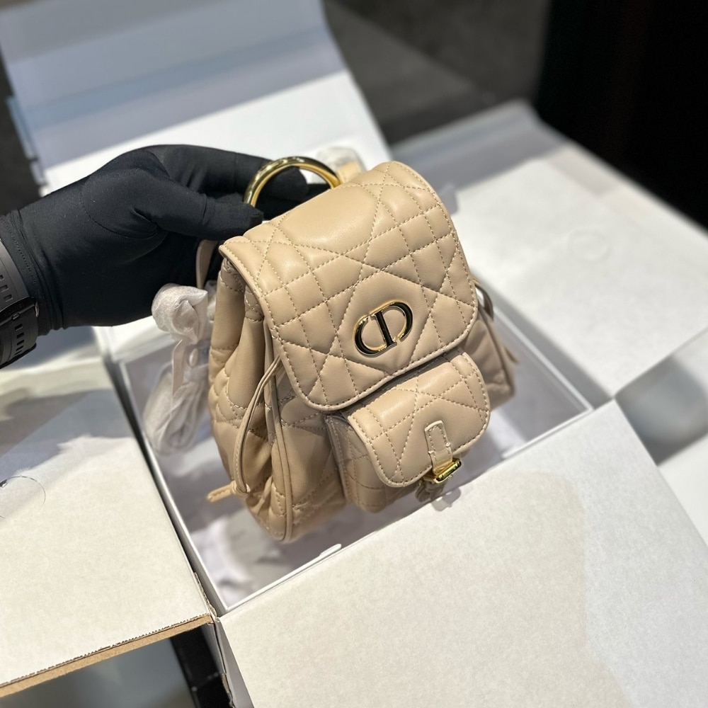 Alternative view of DIOR SMALL DIOR CARO BACKPACK BEIGE 27CM