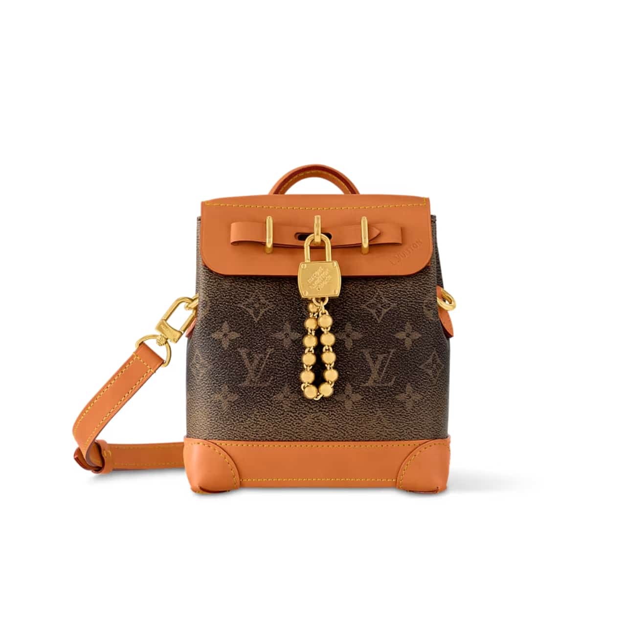 LOUIS VUITTON STEAMER BAG 15 BROWN 16.5CM M11630
