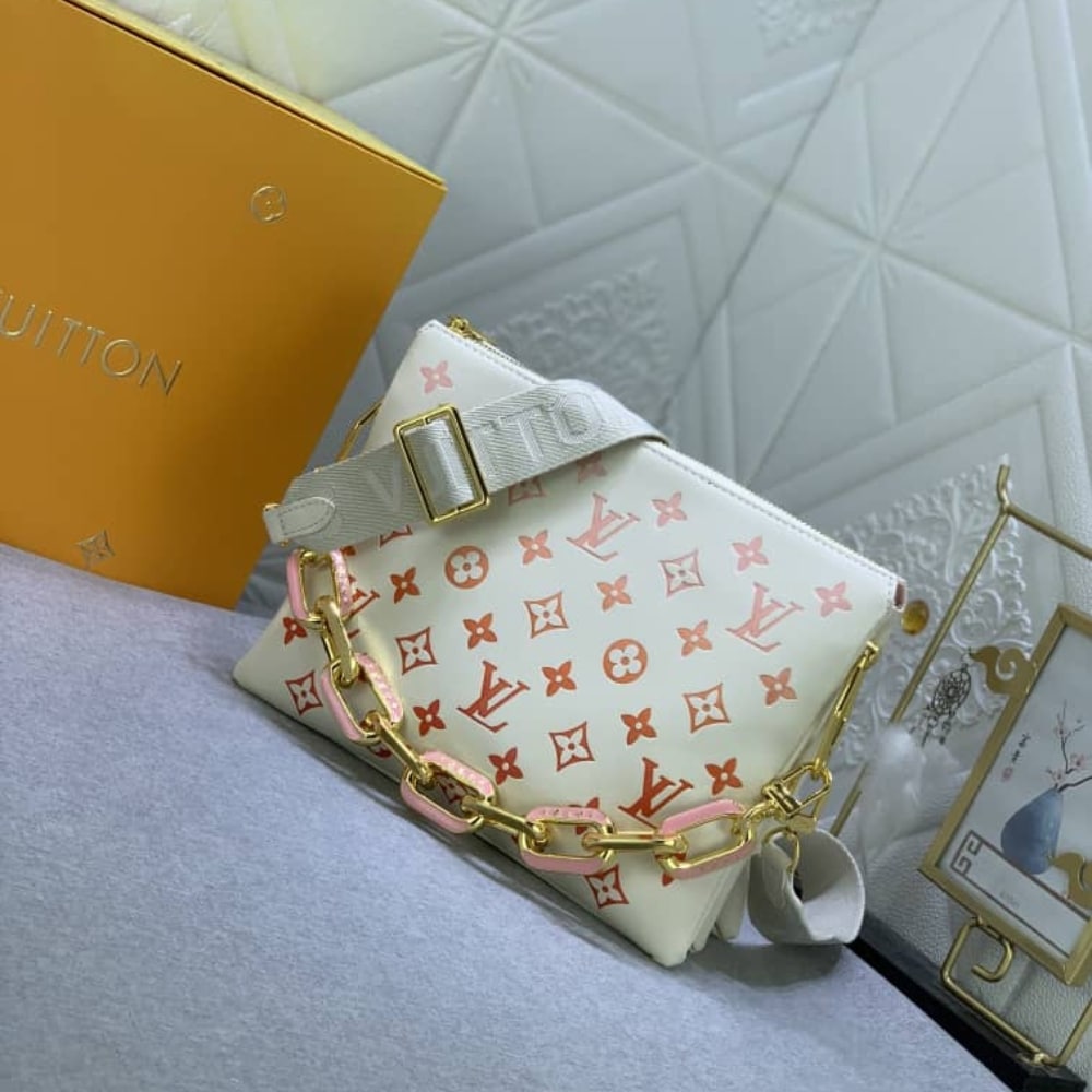 LOUIS VUITTON COUSSIN PM BAG MONOGRAM EMPREINTE SUNRISE AQUARELLE 27CM M25110 - Image 3