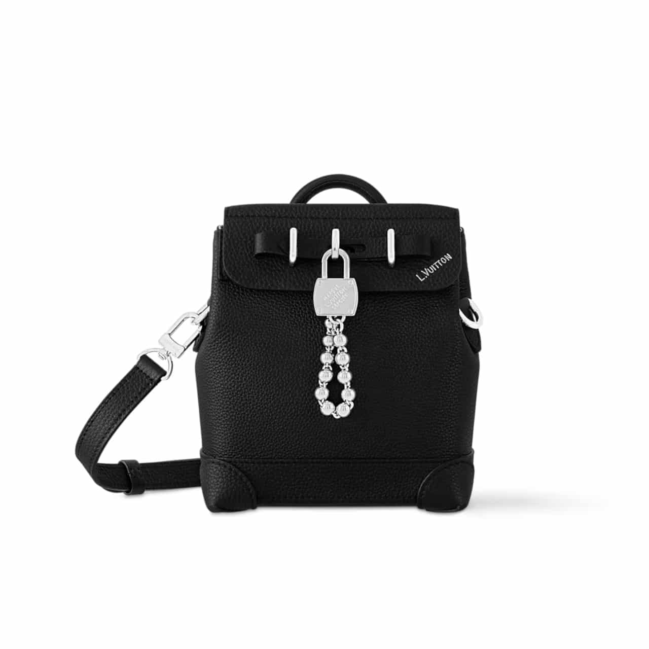 LOUIS VUITTON STEAMER BAG 15 BLACK 16.5CM M11637