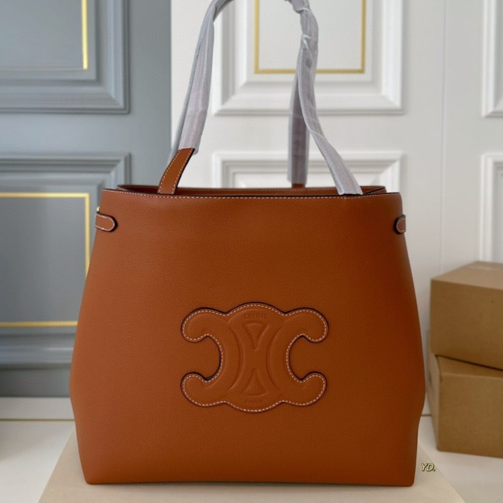 Alternative view of CELINE ANAIS TOTE BAG BROWN 33CM