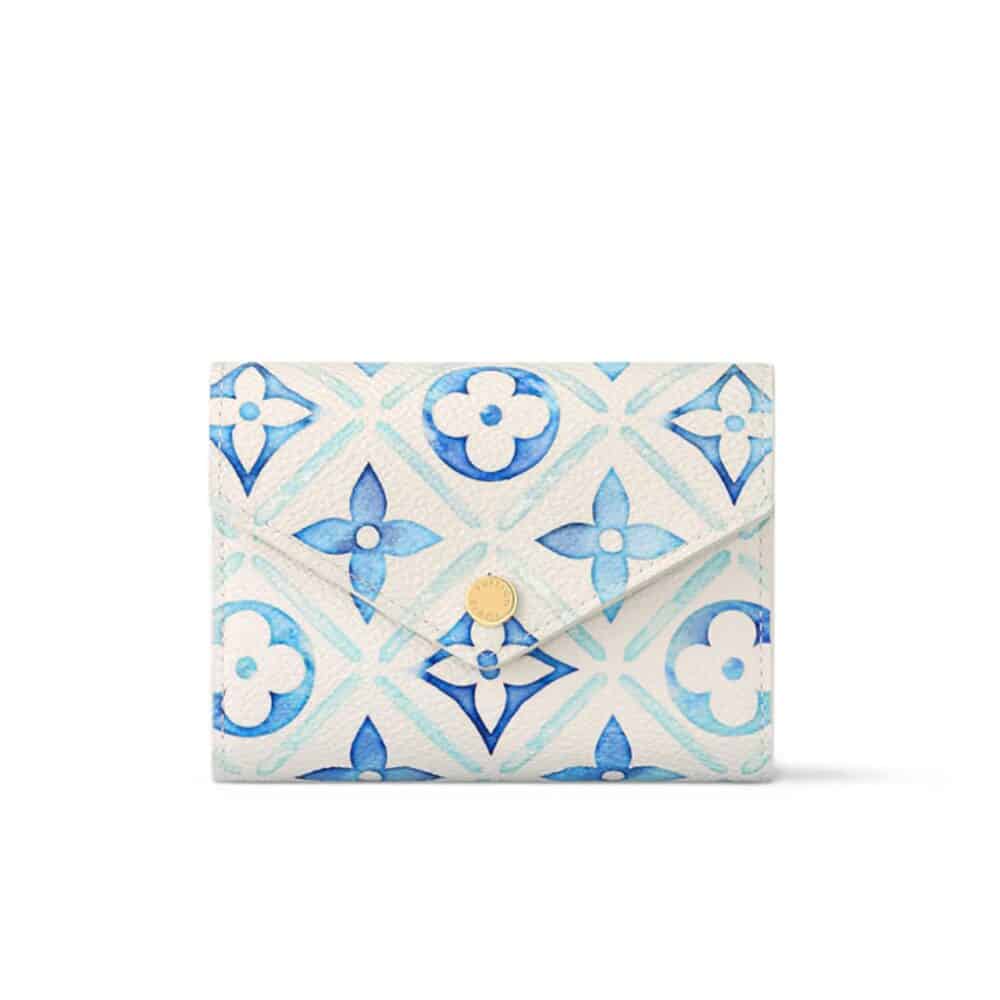 LOUIS VUITTON LV BY THE POOL VICTORINE WALLET BLUE 12CM M83623