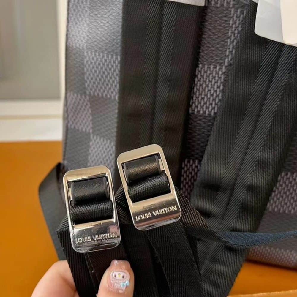 LOUIS VUITTON EXCELLENT CAMPUS BACKPACK BLACK AND GRAY 29CM - Image 5