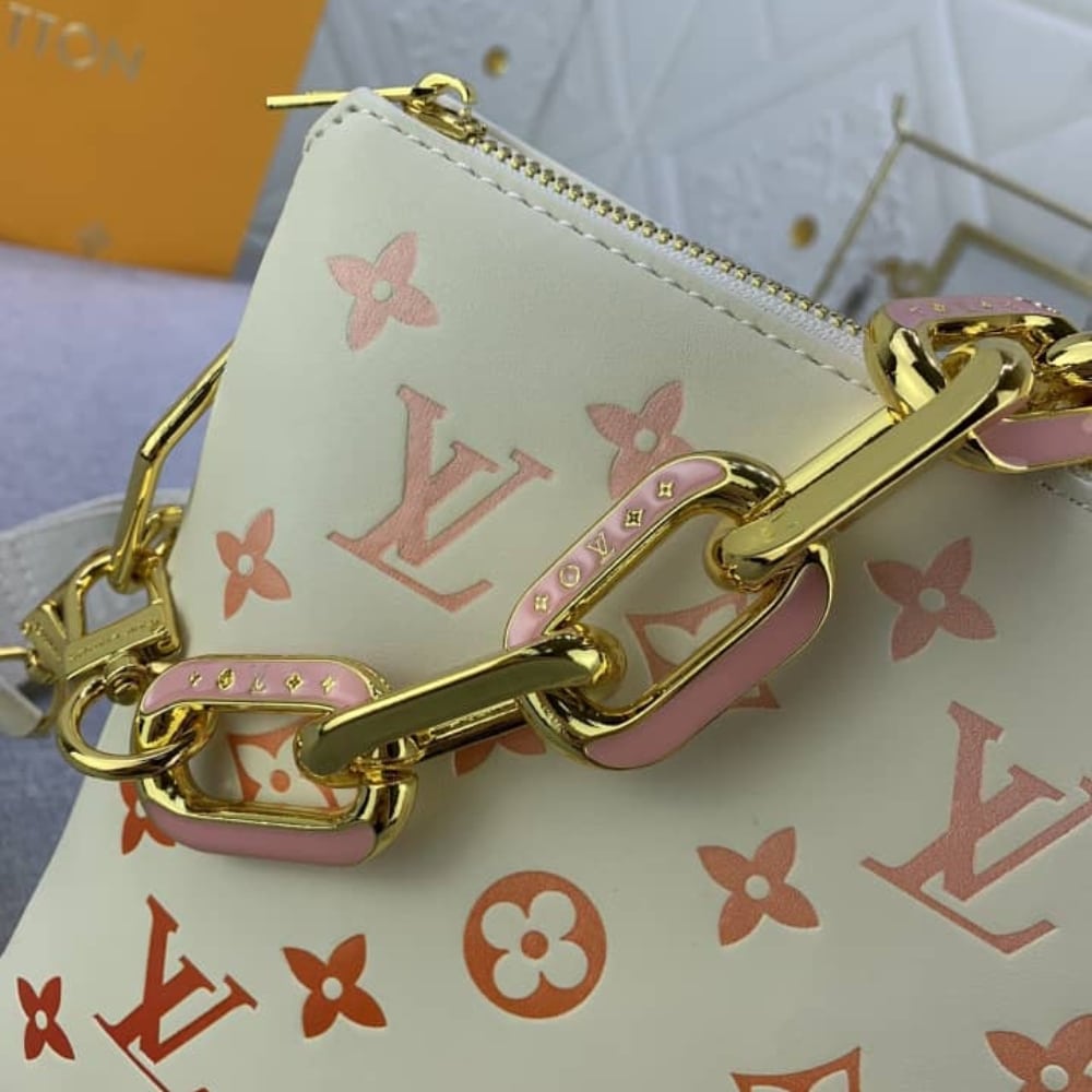 LOUIS VUITTON COUSSIN PM BAG MONOGRAM EMPREINTE SUNRISE AQUARELLE 27CM M25110 - Image 6