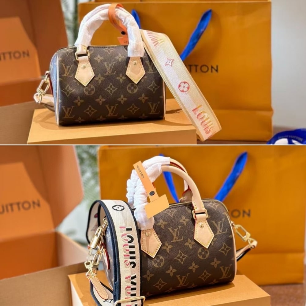 LOUIS VUITTON SPEEDY BANDOULIÈRE 20 BAG BLACK 20CM M46234 - Image 3