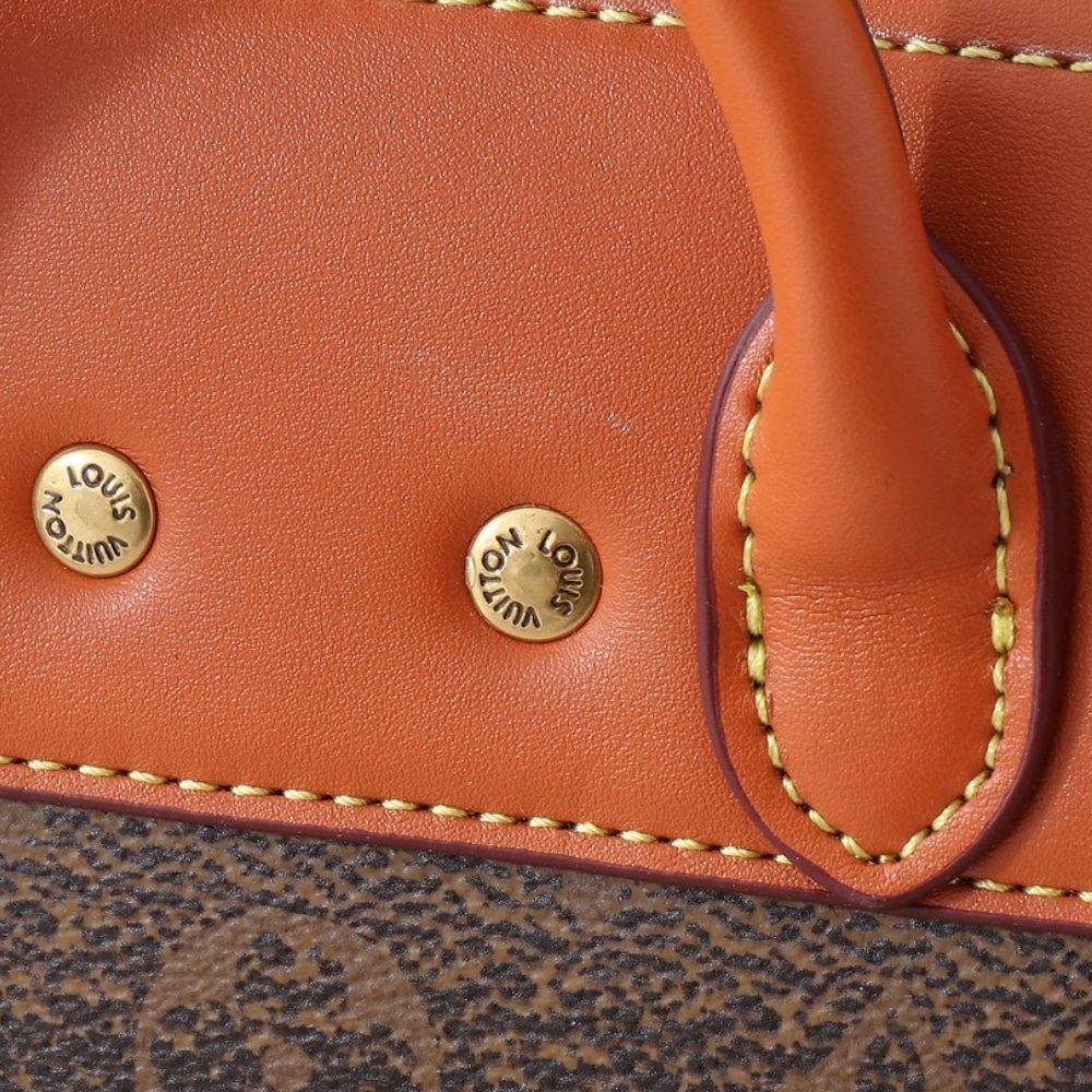 LOUIS VUITTON STEAMER BAG 15 BROWN 16.5CM M11630 - Image 6