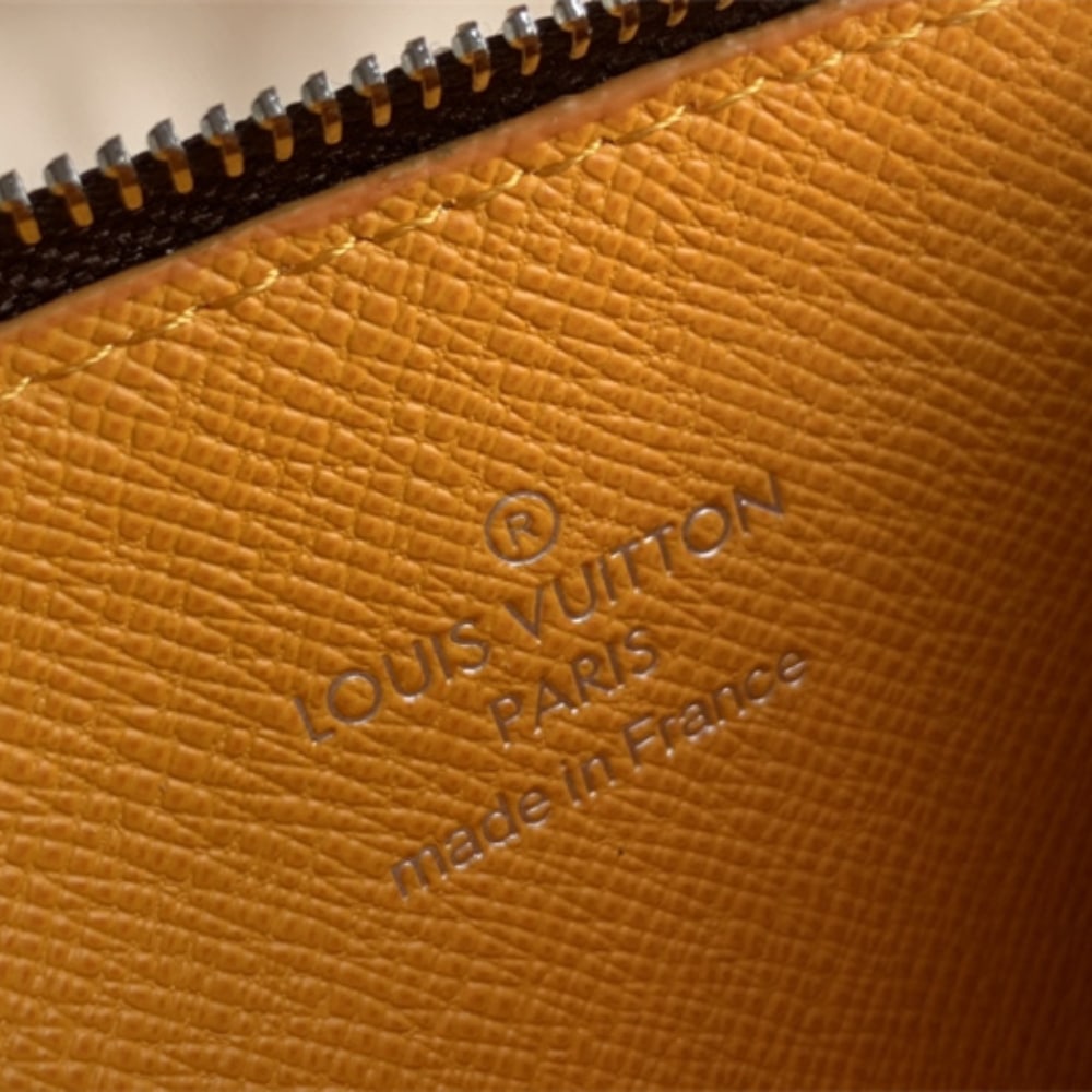 LOUIS VUITTON ROMY CARD WALLET BROWN AND YELLOW 12CM M12384 - Image 4