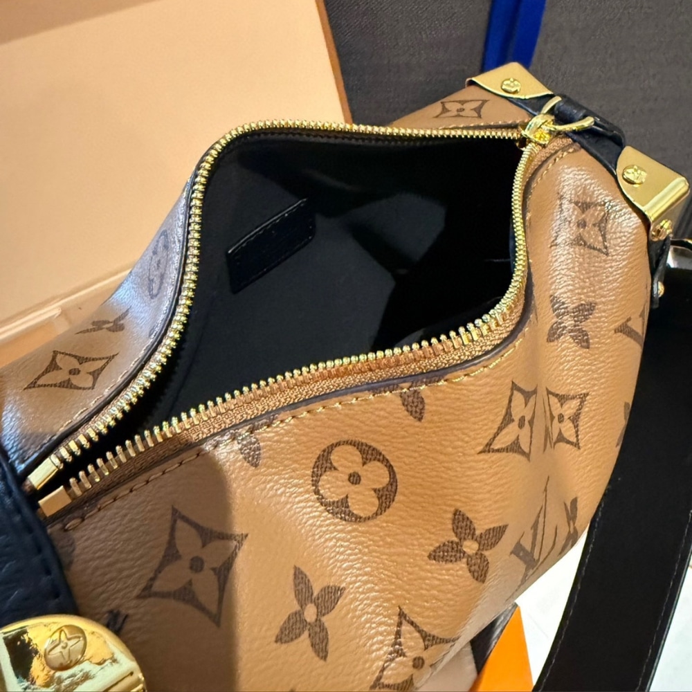 LOUIS VUITTON SIDE TRUNK MM MONOGRAM REVERSE BROWN 23CM M47139 - Image 7