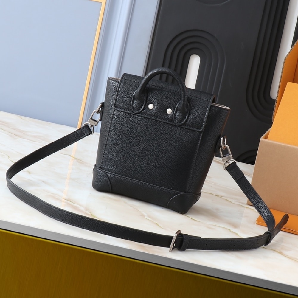 LOUIS VUITTON STEAMER BAG 15 BLACK 16.5CM M11637 - Image 4