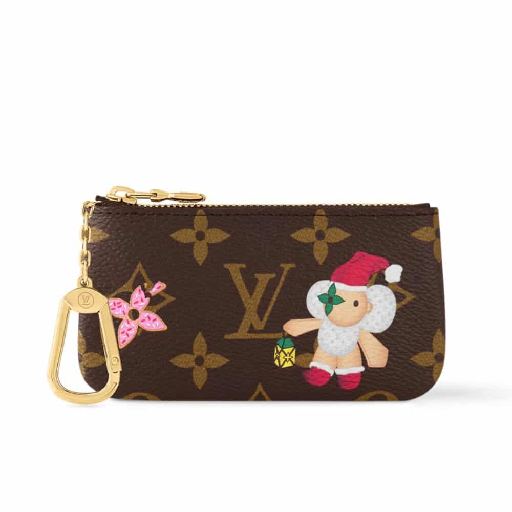 LOUIS VUITTON VIVIENNE KEY POUCH WALLET CANDY RED 11CM M12217