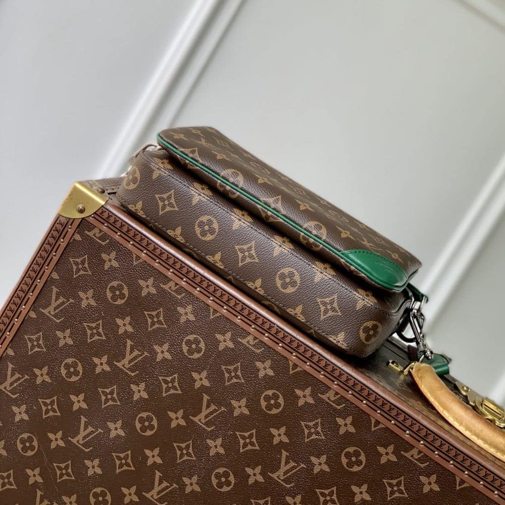 LOUIS VUITTON TRIO MESSENGER BAG GREEN 25CM M12766 - Image 6