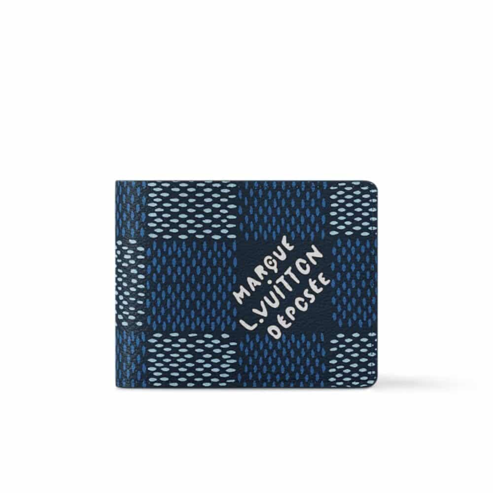 LOUIS VUITTON MULTIPLE WALLET BLUE 9CM N40676